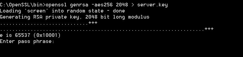 openssl key generation