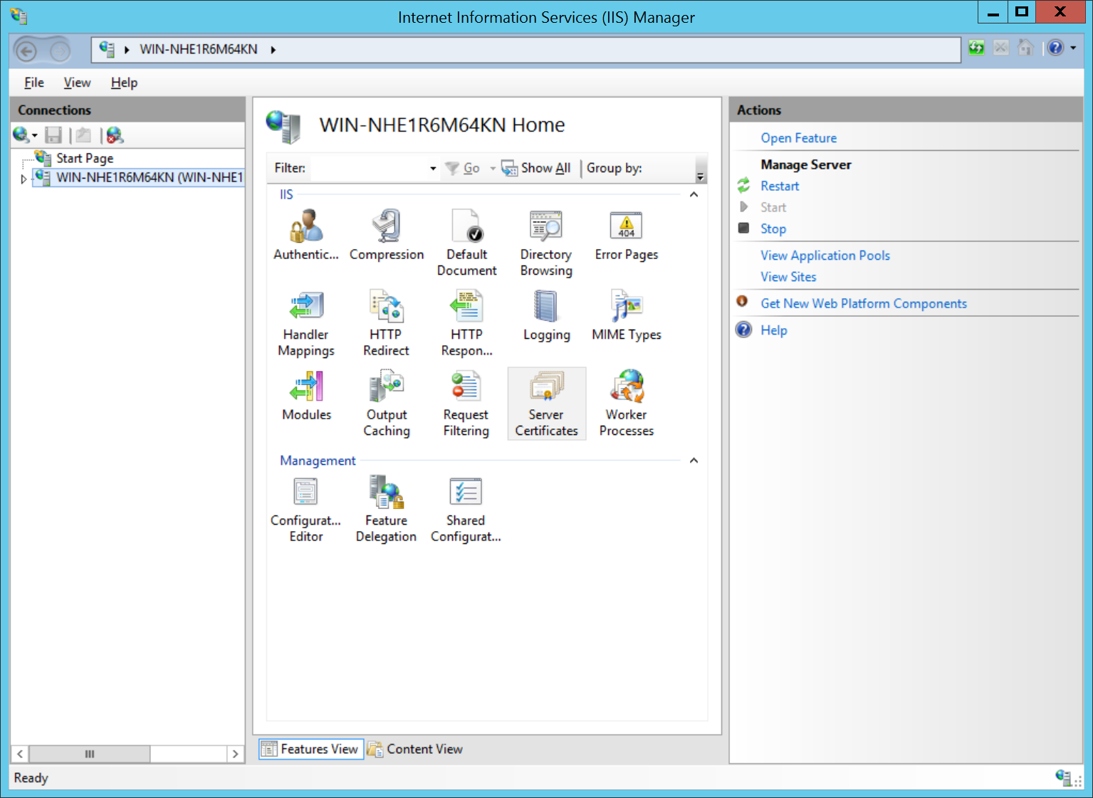 iis manager windows 10